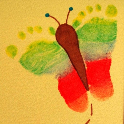 rainbow butterfly footprint11